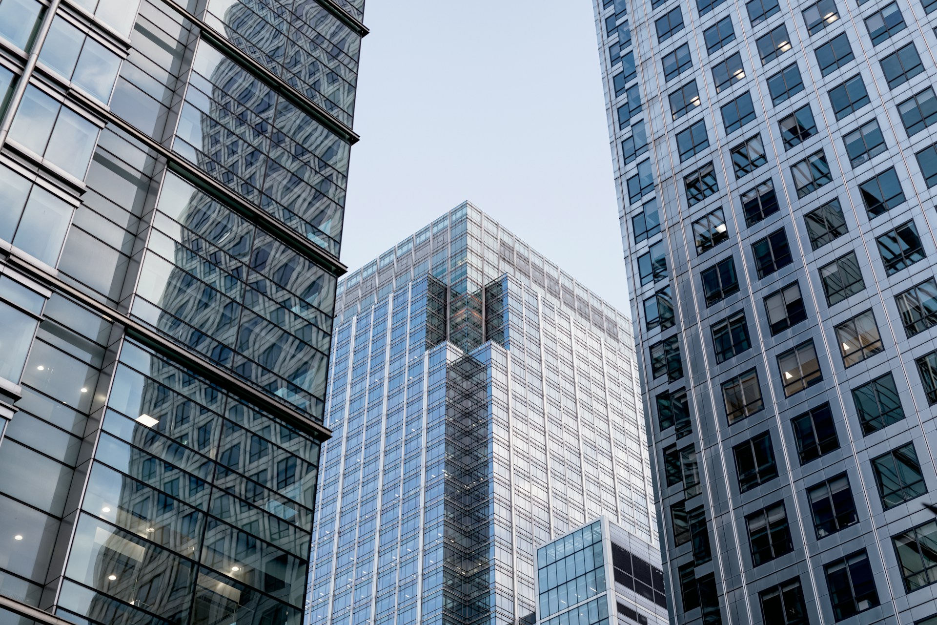 Modern commercial office towers representing high value property insurance coverage