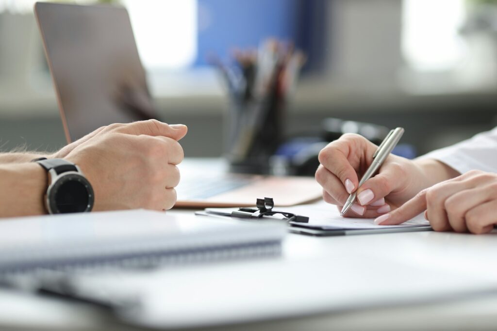 Policyholder maintaining claims diary during insurance process